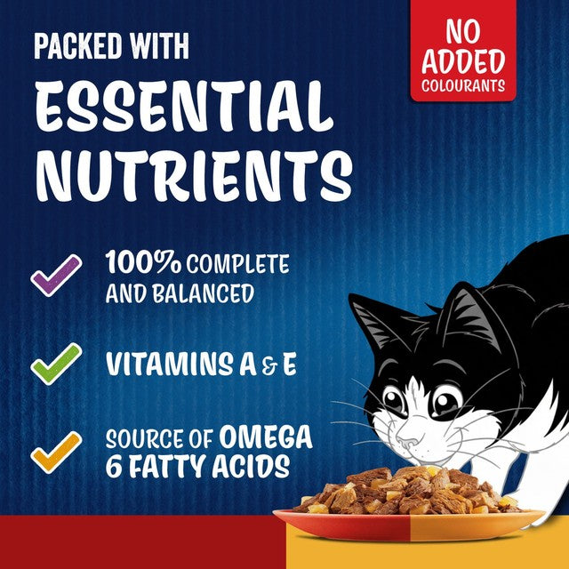 Felix wet cat food Doubly Delicious variety pack, imported from the UK