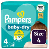 Pampers Baby-Dry nappies Size 4 (9-14kg), imported from the UK