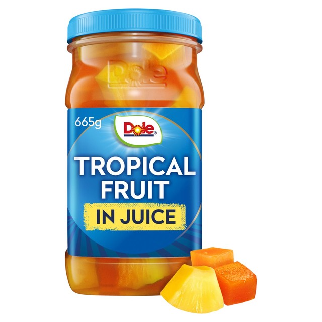 Dole tropical fruit in juice jar 665g, imported from the UK