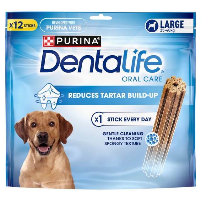 Dentalife chicken dog dental chews for large dogs - British product