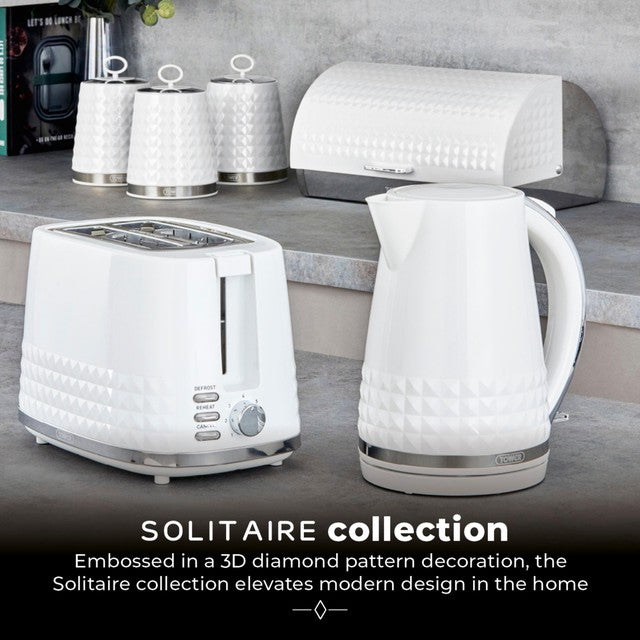 Tower kettle white 1.5L (British brand)