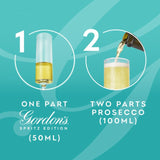 Gordon's elderflower lime spritz gin liqueur - British product