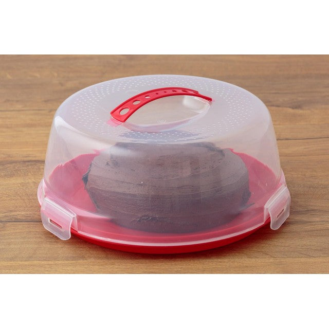 Mason Cash Cake Caddy Clear Lid 24cm, imported from the UK