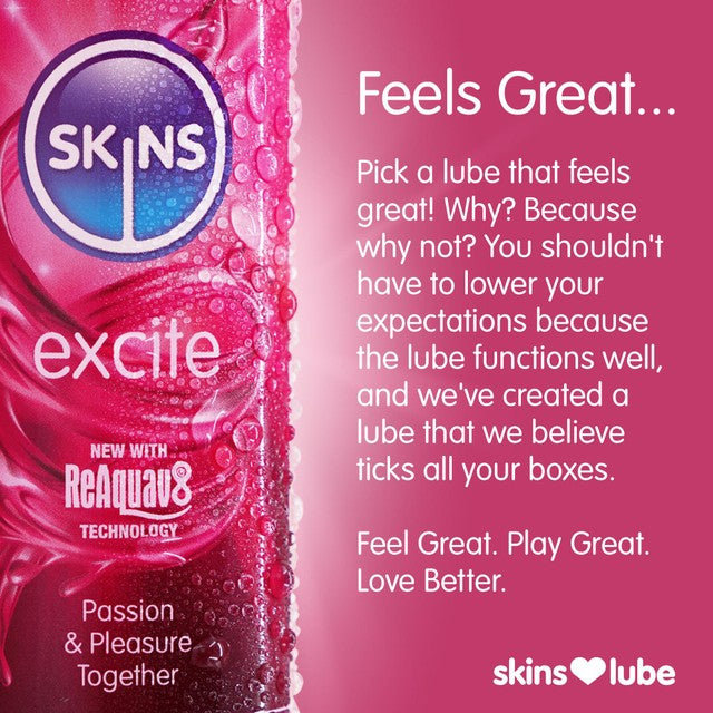 Skins Excite tingling lubricant 130ml (British brand)