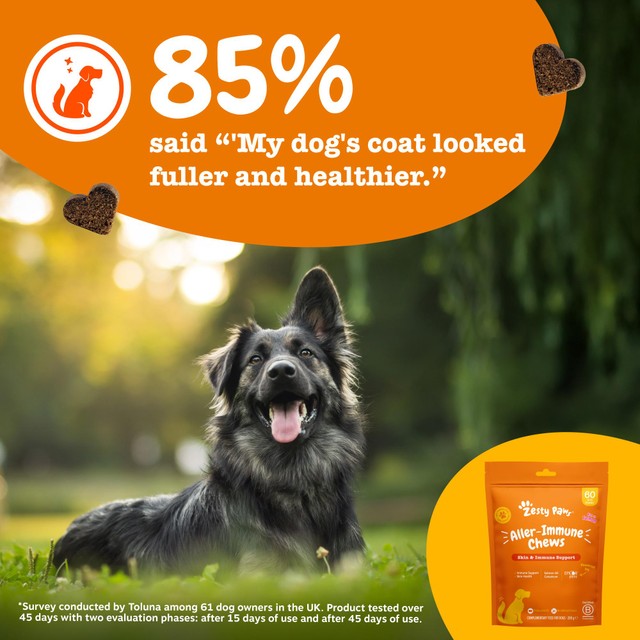 Zesty Paws dog chews Allergy Immunity supplement (British brand)