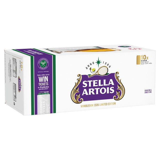 Stella Artois Belgian lager 10 x 440ml cans (British brand)