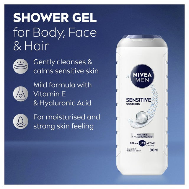 NIVEA MEN Sensitive Shower Gel (British brand)