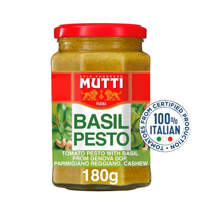 Mutti Basilikum Grønn Tomat & Parmesan Grønn Pesto Pastasaus 180g