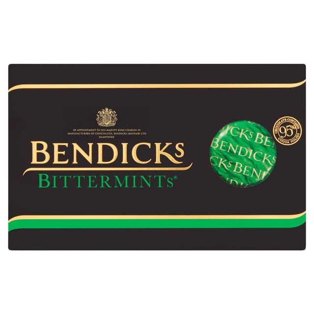 Bendicks dark chocolate mint fondant sweets with high cocoa solids - British product