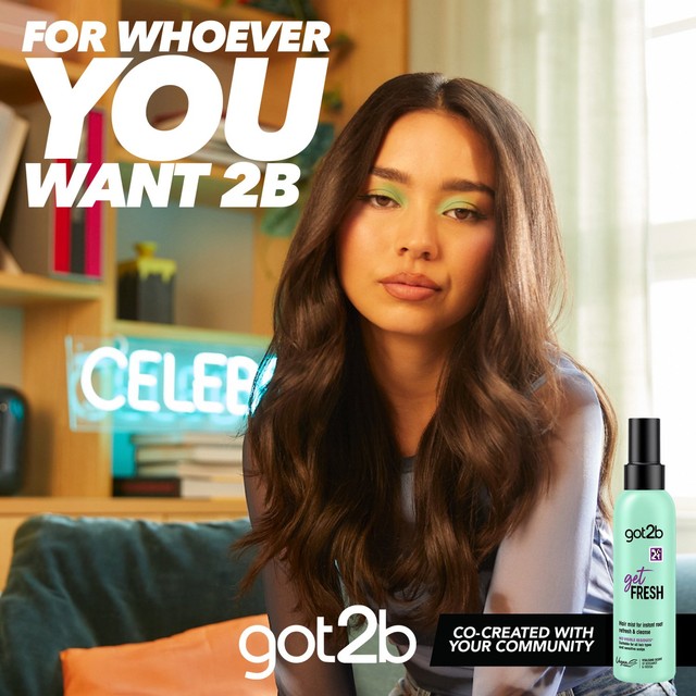 Got2b Get Fresh dry shampoo hair mist 150ml, UK version