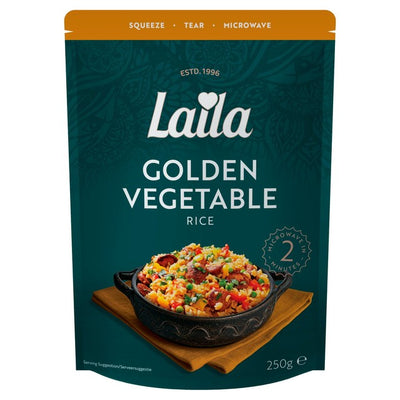 M&S Laila Golden Vegetable Microwave Rice 250g- Buy online at McGrocer