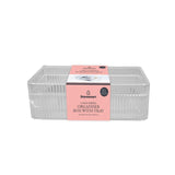 Gem Imports large ribbed organiser box with tray (British brand)