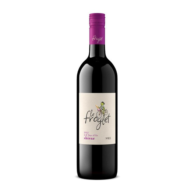 M&S Le Froglet Shiraz red wine 75cl, imported from the UK
