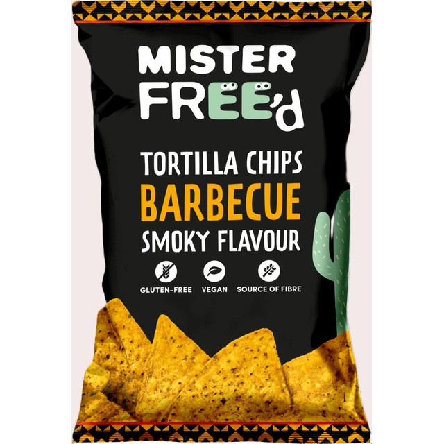 Mister Free'd barbecue tortilla chips 135g, imported from the UK