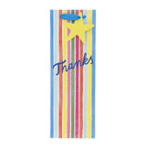 M&S bottle gift bag striped thank you design (British brand)