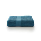 Bliss Pima cotton bath sheet in petrol, 90cm x 150cm - British product