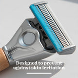 Bulldog Sensitive Bamboo Razor with Brushed Metal Head - British product