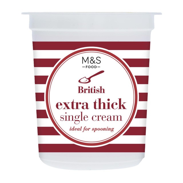 M&S Extra Thick Single Cream 300ml, importiert aus dem Vereinigten Königreich