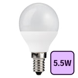 TCP LED Mini Globe 470L E14 5.5W Daylight bulb, imported from the UK