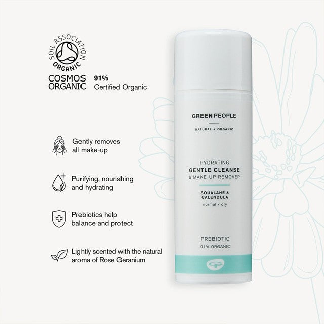 Green People Gentle Cleanse & Make Up Remover organic cream cleanser 150ml, UK version