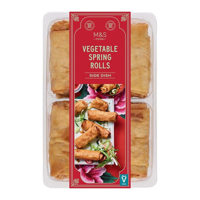 M&S 6 Vegetable Spring Rolls 215g