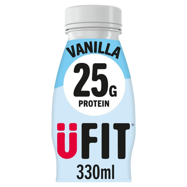 UFIT vanilla protein milkshake 330ml (British brand)