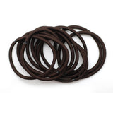 Basicare Brown thick snag-free hair elastics (British brand)
