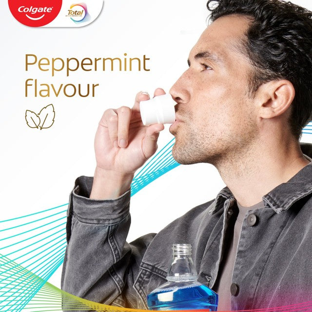 Colgate Peppermint Alcohol-Free Mouthwash 500ml - British product