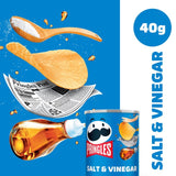 Pringles salt and vinegar crisps 40g can, imported from the UK