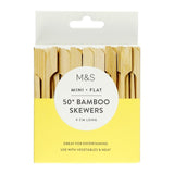 M&S Bamboo Skewers 50-Pack 9cm, imported from the UK