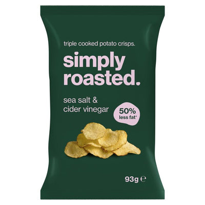 M&S Simply Roasted Sea Salt & Cider Vinegar Potato Crisps 93g- Buy online at McGrocer