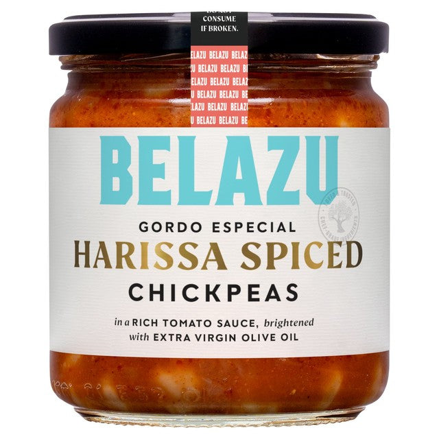 Belazu Gordo Especial Harissa Spiced Chickpeas, UK version