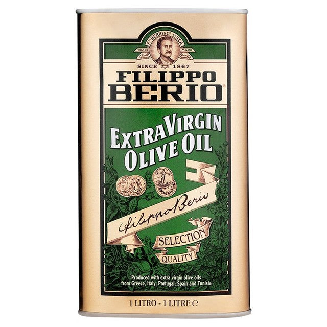Filippo Berio Extra Virgin Olive Oil 1L tin - British product