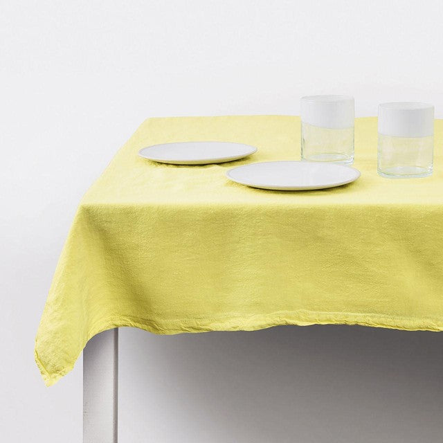 DAYLESFORD ORGANIC Yellow Linen Napkins set of 2 - British product