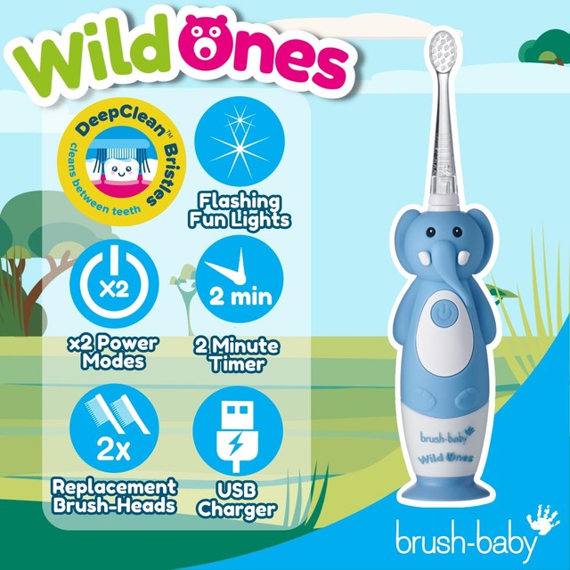 Brush-Baby Evie Elephant electric toothbrush - British product
