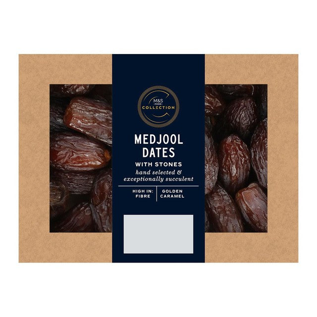 M&S Medjool Dates With Stones 500g, imported from the UK