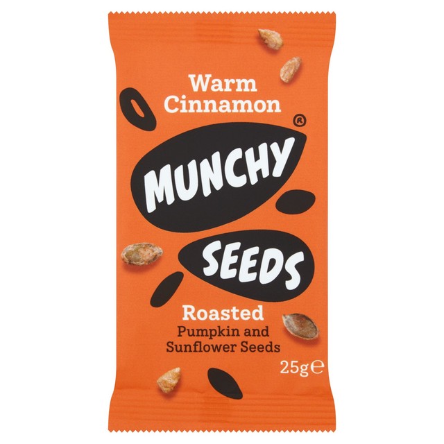Munchy Seeds Warm Cinnamon roasted seeds 25g, imported from the UK
