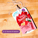 Little Freddie strawberry and banana yoghurt baby food pouch 100g, UK version