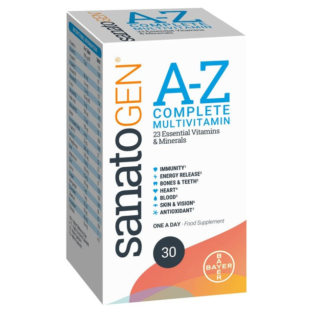Sanatogen A-Z Complete Multivitamin Tablets 30 Tablets (British brand)