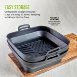 Tower foldable silicone square trays for air fryers, UK version
