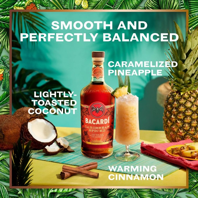 Bacardi Caribbean Spiced Premium Rum 70cl - British product