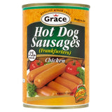 Grace halal chicken hot dog sausages 400g, UK version