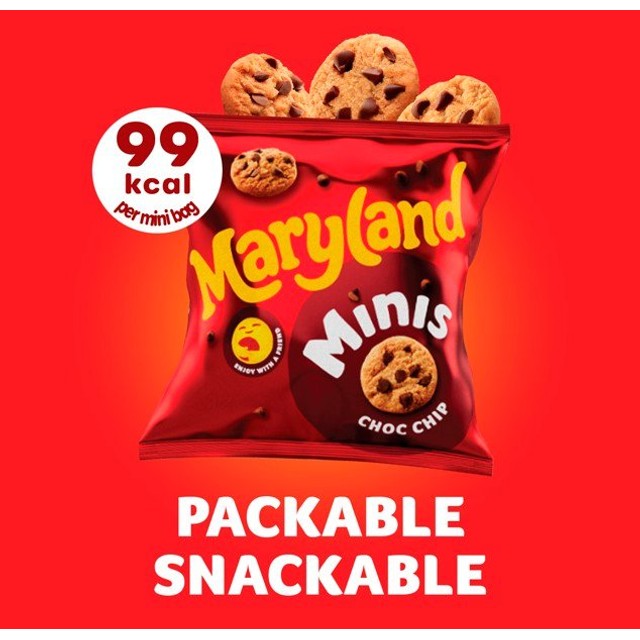 Maryland Minis chocolate chip cookies 20 mini bags - British product