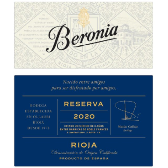 Beronia Rioja wine gift pack 3 x 75cl - British product
