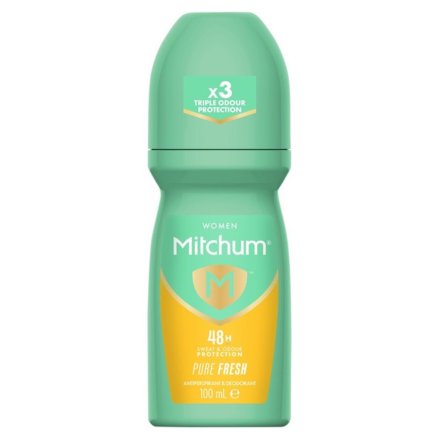 Mitchum Women Advanced Pure Fresh roll-on deodorant 100ml, imported from the UK