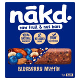 Nakd Blueberry Muffin Fruit Nut Bar Multipack 140g, imported from the UK