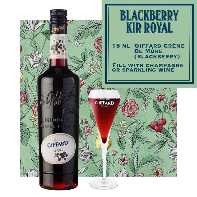 Giffard Creme de Mure blackberry liqueur 70cl, UK version