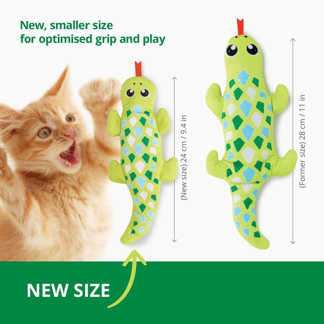 Catit Groovy Mini Gecko cat toy, UK version
