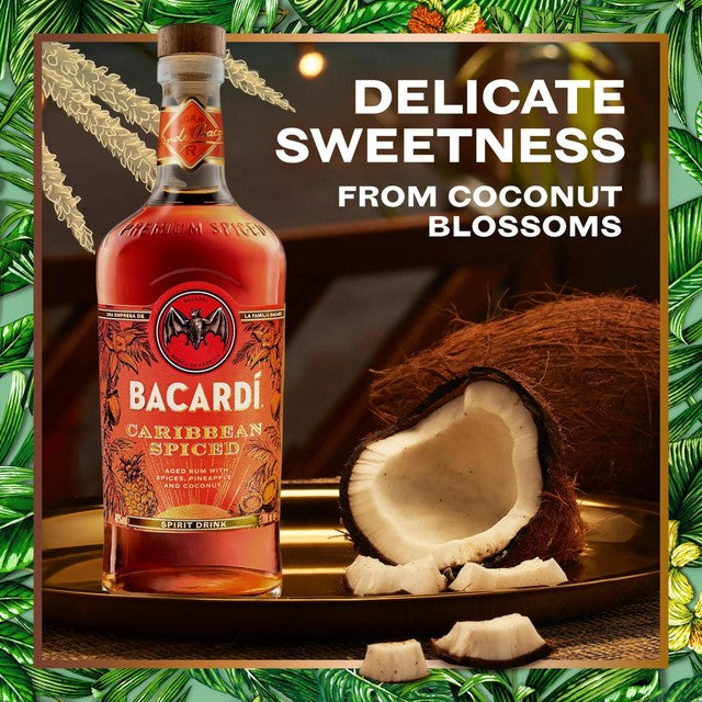 Bacardi Caribbean Spiced Premium Rum 70cl - British product