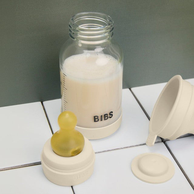 BIBS glass baby bottle slow flow 120ml, imported from the UK